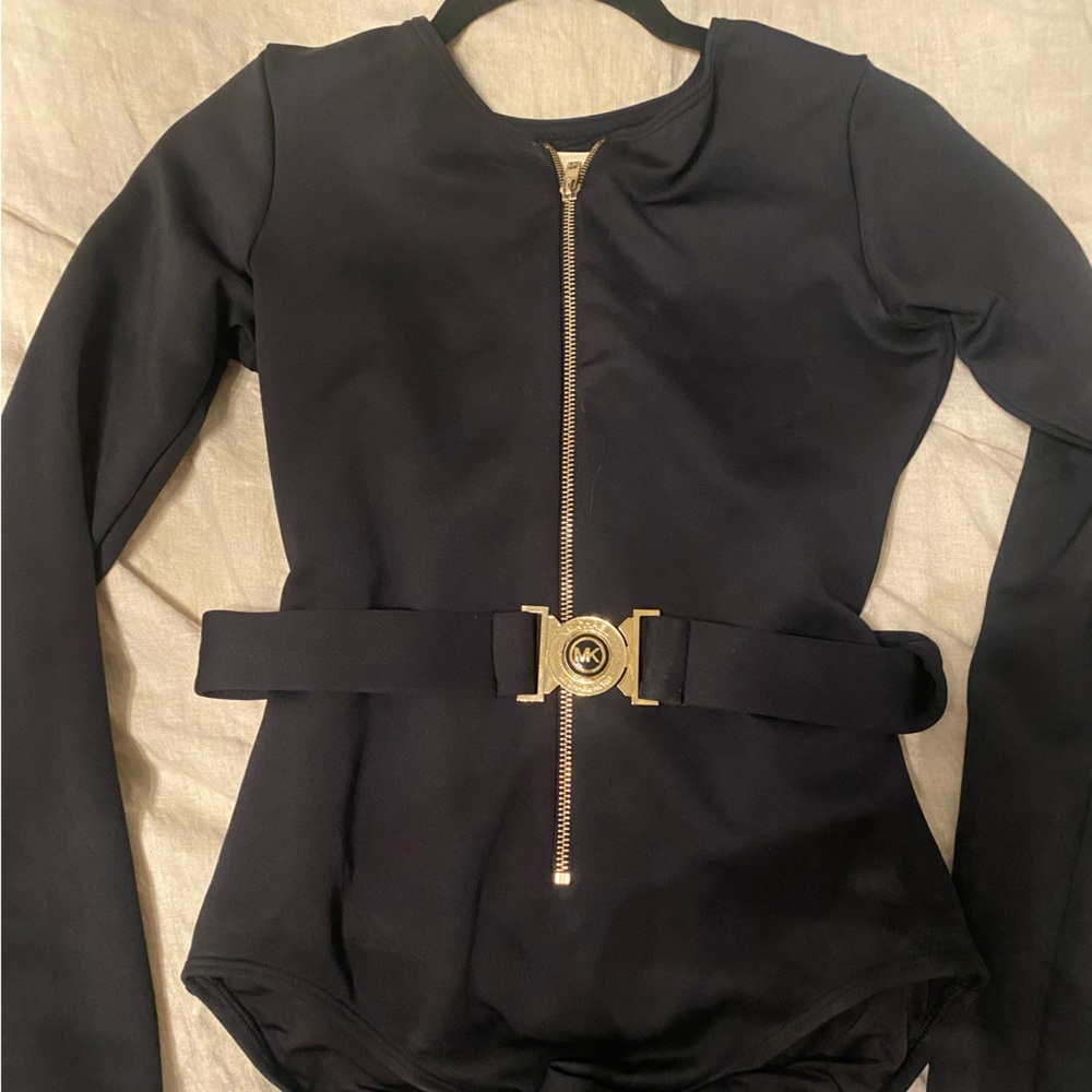 Michael Kors James Bond One Piece Swimsuit with Gold Details